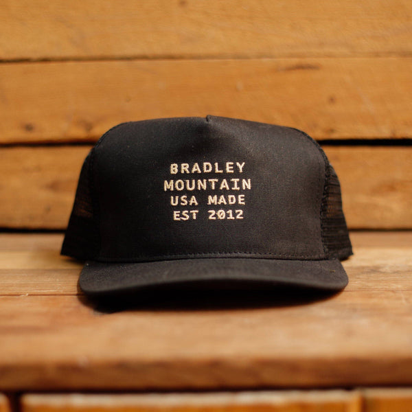 Heritage Trucker Hat | Black | Bradley Mountain