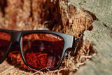 Cliff Sunglasses | Matte Black: HD Plus Polarized Amber | Smokey Bear x CAMP