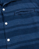 Cayucos S/S Shirt | Indigo Stripe | Freenote Cloth