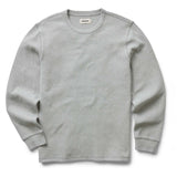 The Organic Cotton Waffle Crew | Heather Grey | Taylor Stitch