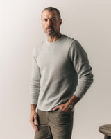 The Organic Cotton Waffle Crew | Heather Grey | Taylor Stitch