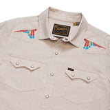 Crosscut Deluxe Snapshirt | Parrot Patrol : Dune Chambray | Howler Bros