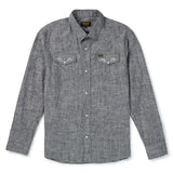 Reagan Pearl Snap Hemp | Washed Black | Seager Co.