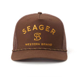 Branded Trucker Snapback | Brown | Seager Co.