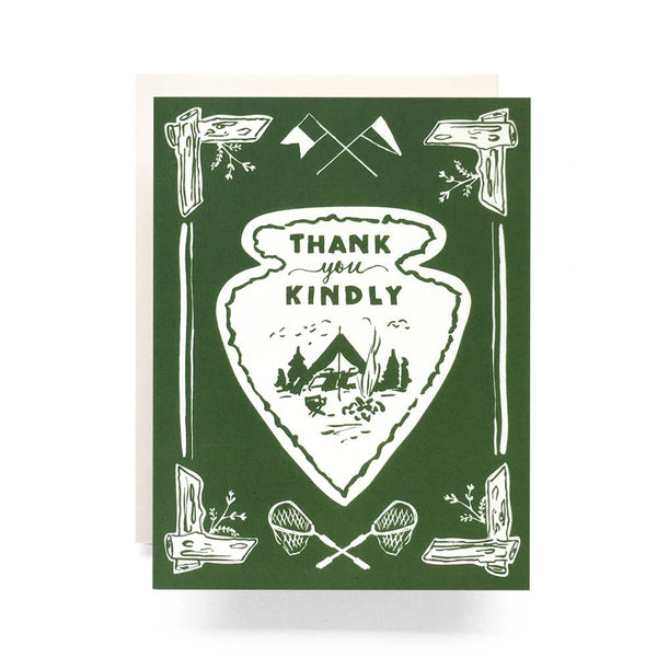 Arrowhead Thank You Greeting Card | Antiquaria