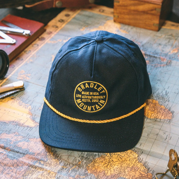 Captain's Hat | Navy Waxed Camper | Bradley Mountain