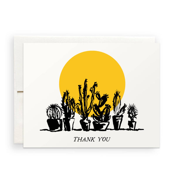 Potted Cactus Thank You Card | Antiquaria