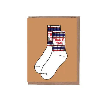 Socks Thank You Card | La Familia Green