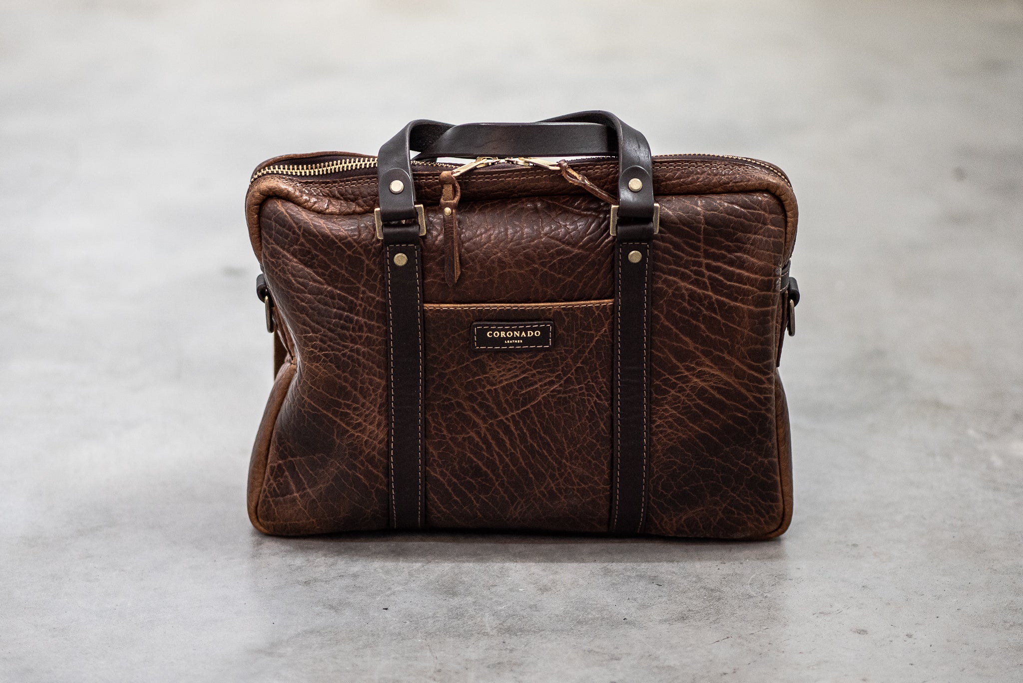 Bison Slim Briefcase #551 | Walnut