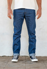 Rios Slim Straight | 12 oz. Vintage Blue | Freenote Cloth