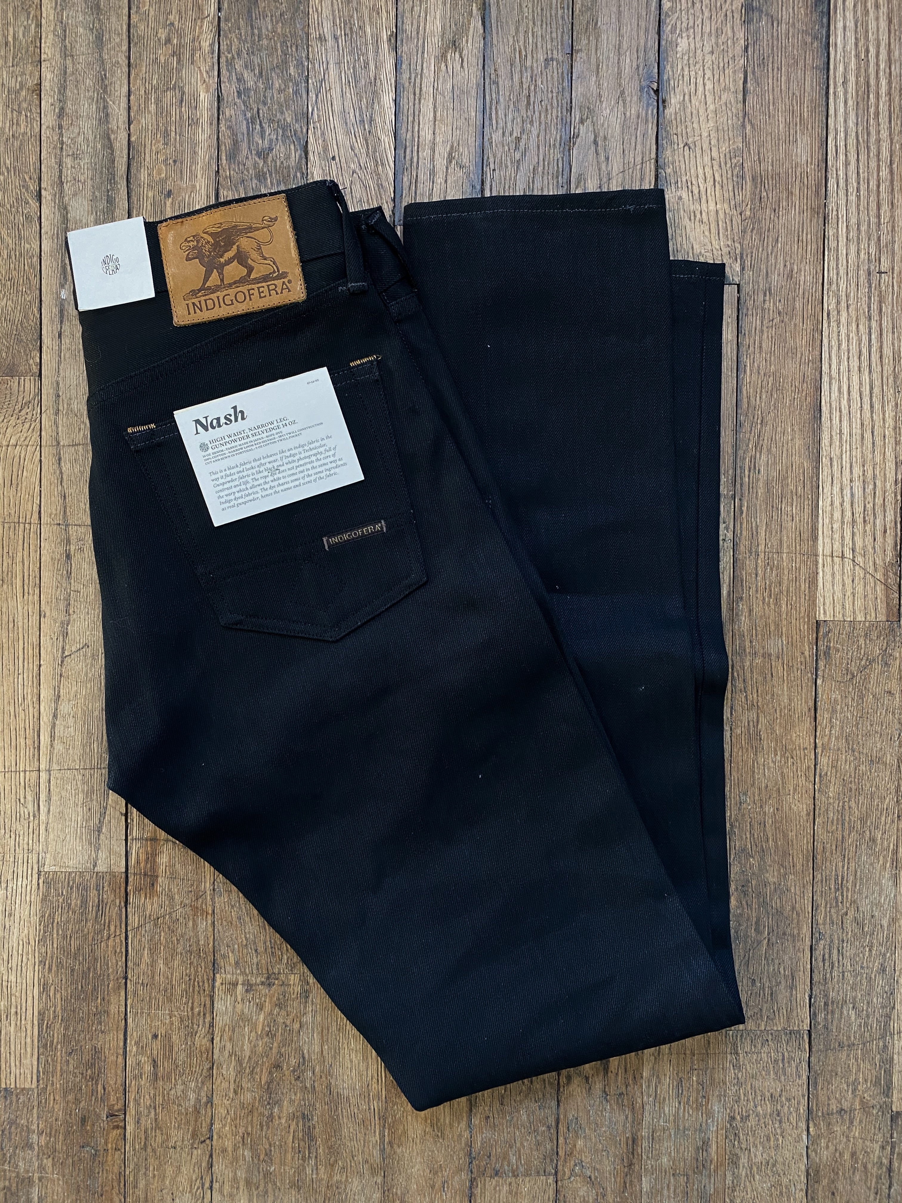 Nash Jeans Gunpowder 14 oz Black Indigofera