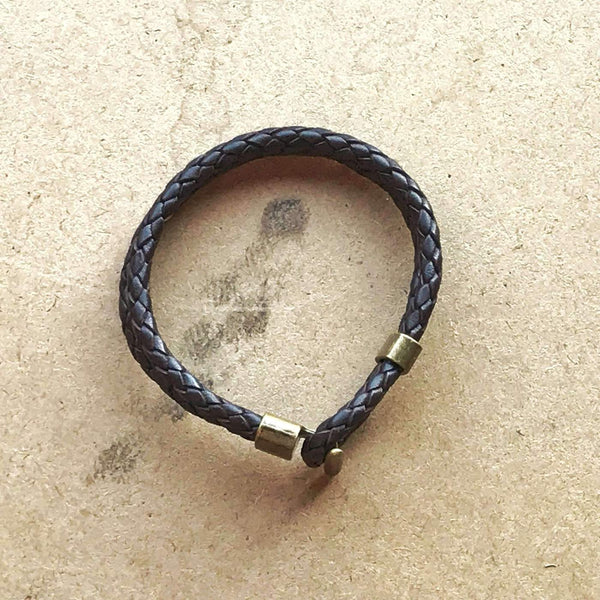Hook & Loop Leather Bracelet | Odin Leather Goods