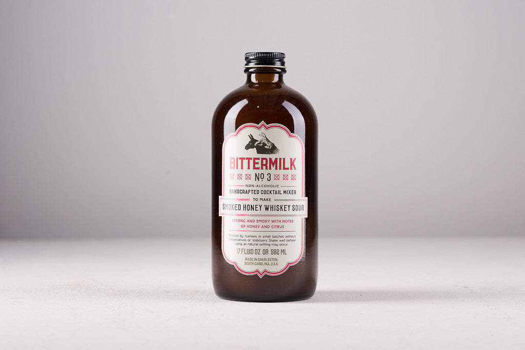 Bittermilk No.3 Smoked Honey Whiskey Sour Cocktail Mixer - 17 fl oz bottle