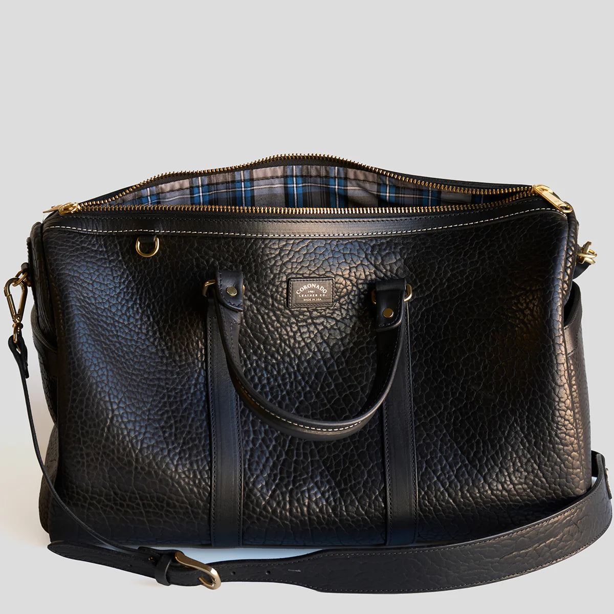 Bison Duffel No.007 | Black | Coronado Leather – Manready Mercantile