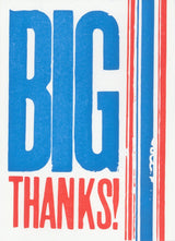 Big Thanks Boxed Cards | Pack of 8 | Hatch Show Print