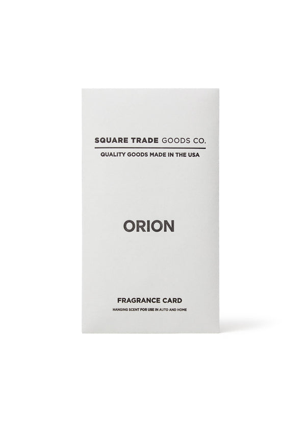 Orion Fragrance Card | Square Trade Goods Co.