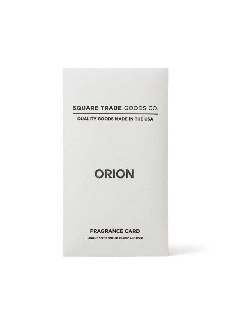 Orion Fragrance Card | Square Trade Goods Co.