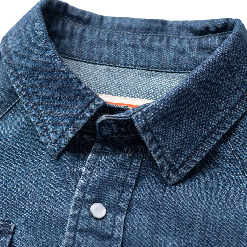 Reagan Pearl Snap | Raw Indigo | Seager Co.