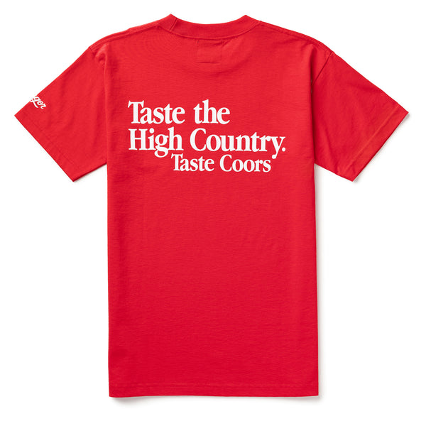 Seager X Coors Banquet Taste The High Country Tee | Red | Seager Co.