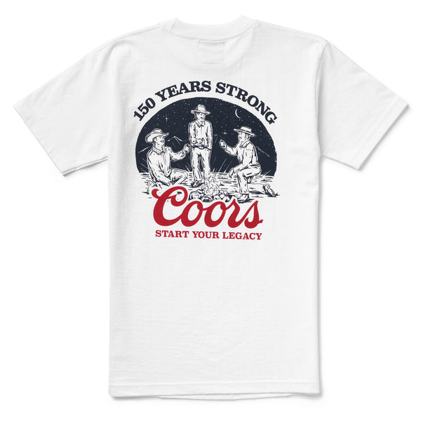 Seager X Coors Banquet Camp Out Tee | White | Seager Co.