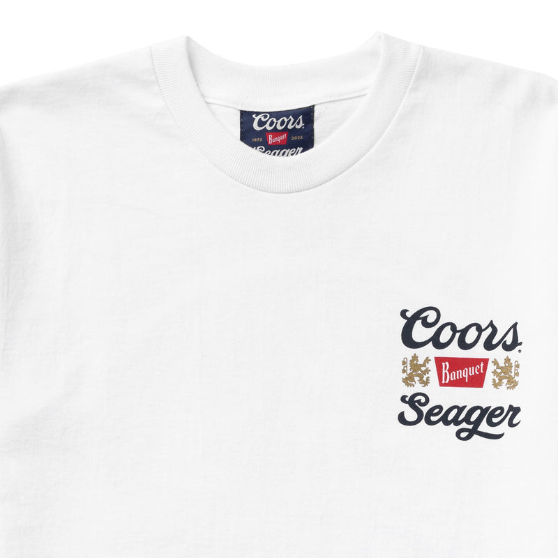 Seager X Coors Banquet Camp Out Tee | White | Seager Co.