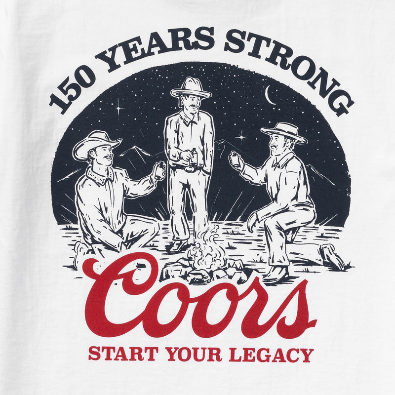 Seager X Coors Banquet Camp Out Tee | White | Seager Co.