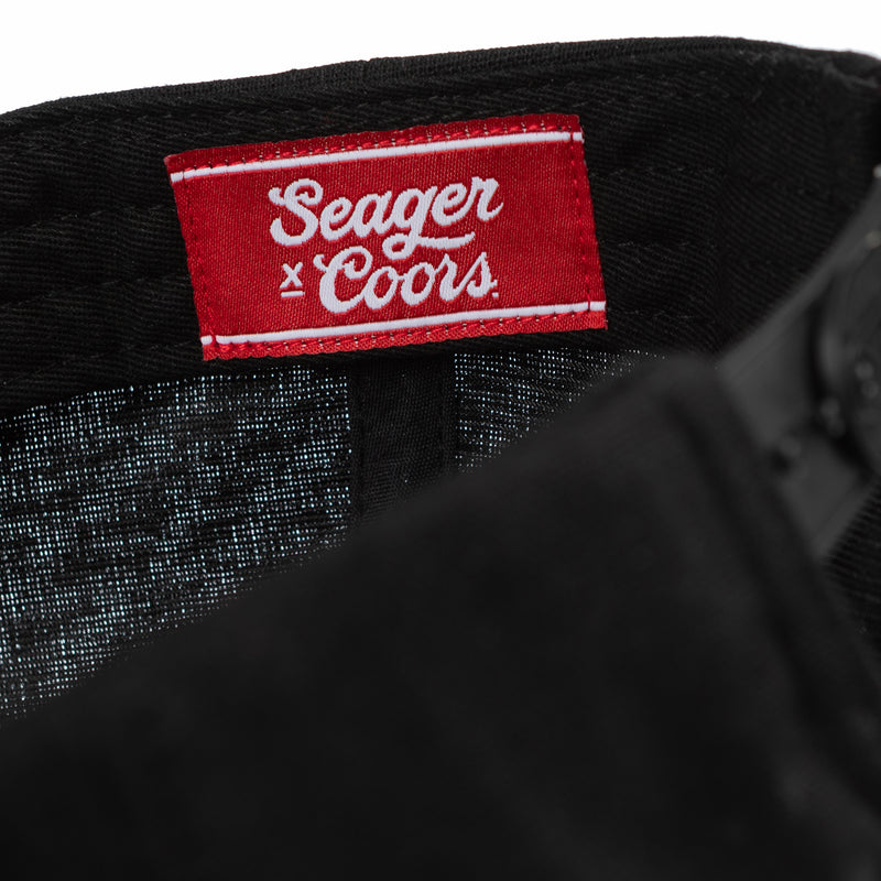 Seager X Coors Banquet Brand Snapback | Black | Seager Co.