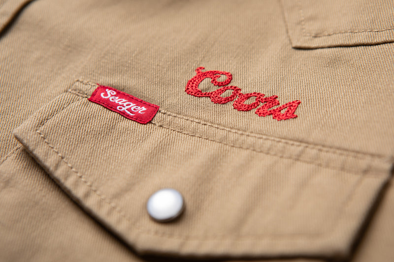 Seager X Coors Banquet Reagan Denim Pearl Snap | Seager Co.