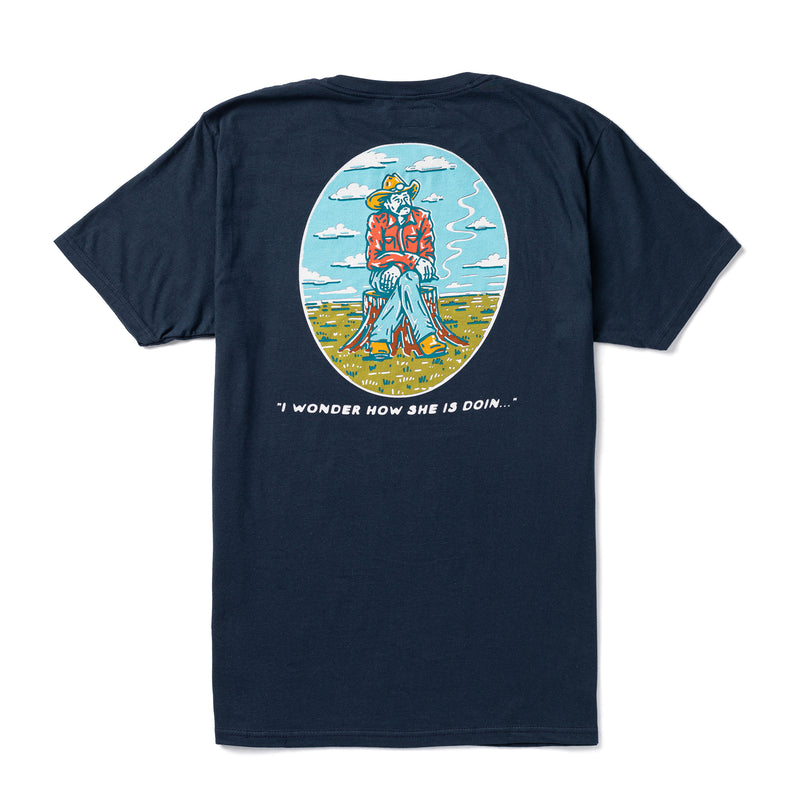 Ponder Tee | Navy | Seager Co.