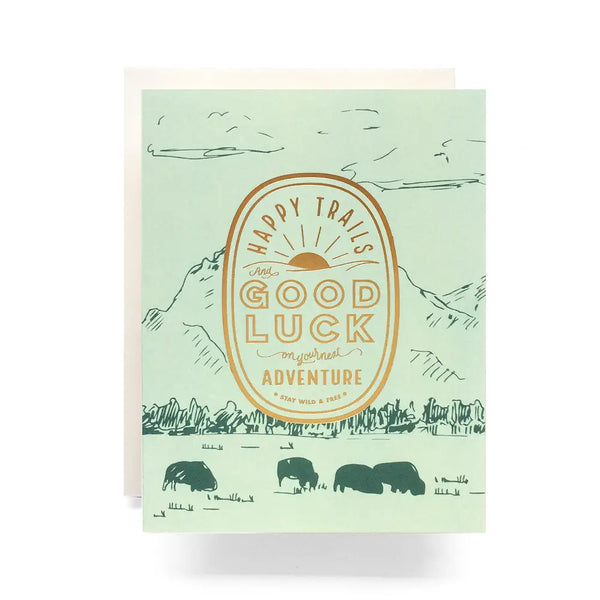Crest Good Luck Greeting Card | Antiquaria