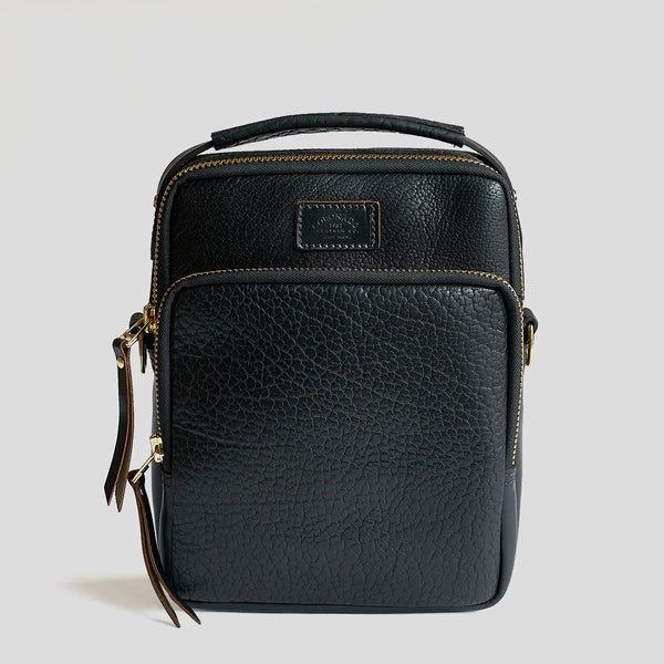 Bison Field Crossbody #177 | Black | Coronado Leather