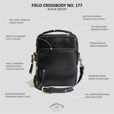 Bison Field Crossbody #177 | Black | Coronado Leather