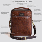 Bison Field Crossbody #177 | Walnut | Coronado Leather