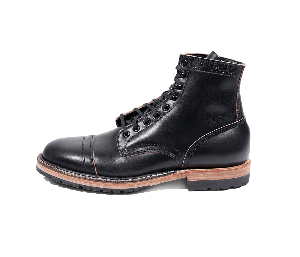 MP-Sherman Toe Cap (Half Lug) | Black Chromexcel | White