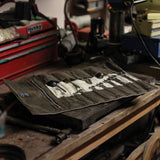 Waxed Canvas Tool Roll | Black | Harmill