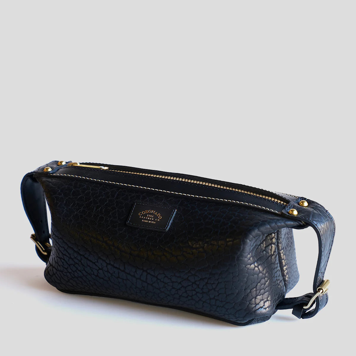 Bison Utility Dopp #299 | Black | Coronado Leather – Manready