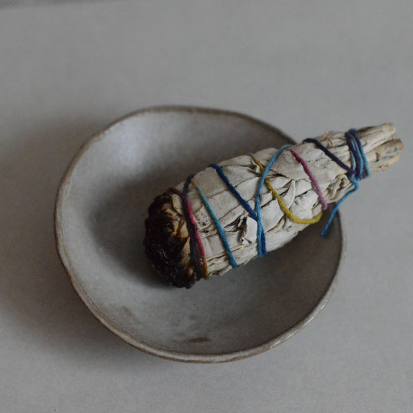 Ceramic Smudging Bowl | Sand | Cedar and Myrrh