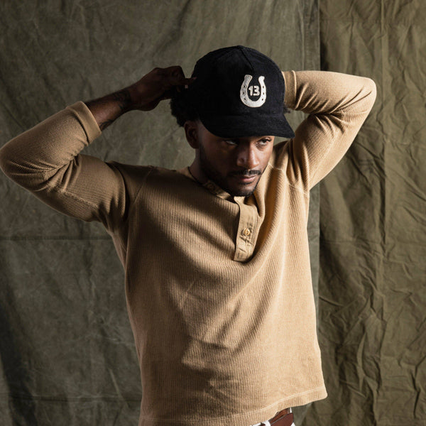 Lucky 13 Applique Hat | Black Cord | Bradley Mountain
