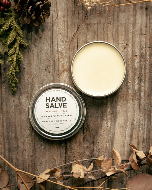 Hand Salve | Bergamot + Teak | Manready Mercantile