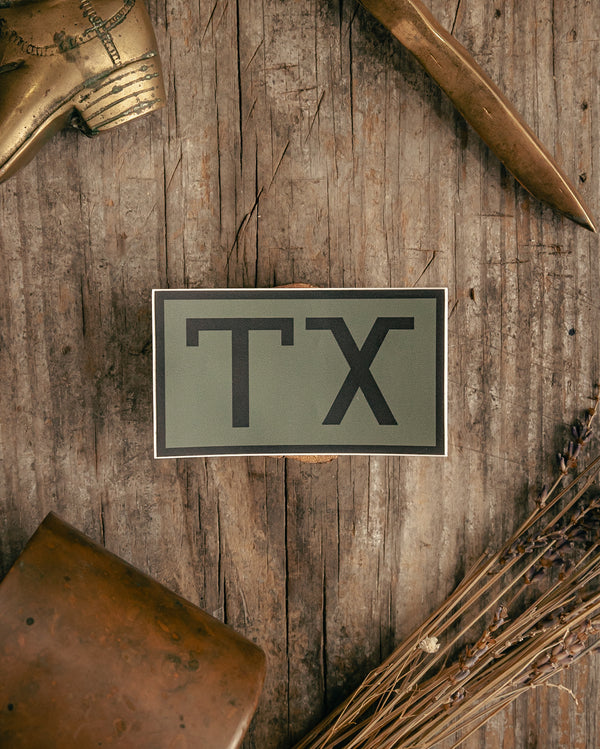 Sticker | TX | Green | Manready Mercantile