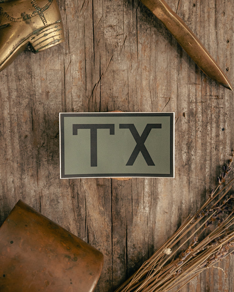 Sticker | TX | Green | Manready Mercantile