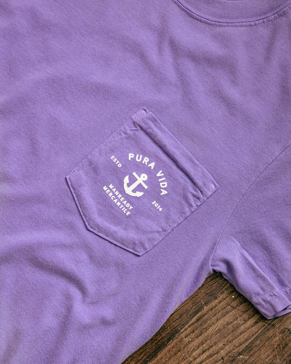 Graphic Pocket Tee | Pura Vida | Violet | Manready Mercantile