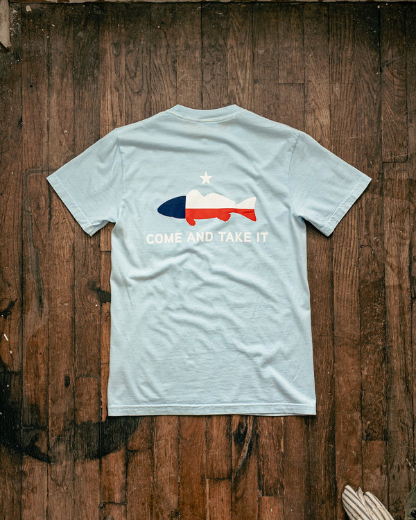 Graphic Pocket Tee | Come and Take It | Hydrangea Blue | Manready Mercantile