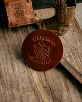11 YR Anniversary Leather Coaster | Manready Mercantile