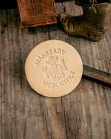 11 YR Anniversary Leather Coaster | Manready Mercantile