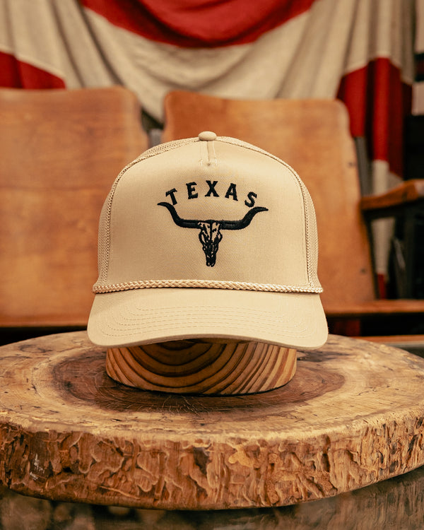 Embroidered Trucker Hat  | Texas Longhorn | Manready Mercantile