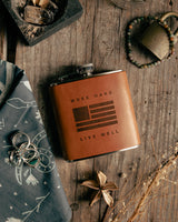 Flask | Work Hard Live Well | Tactile Craftworks