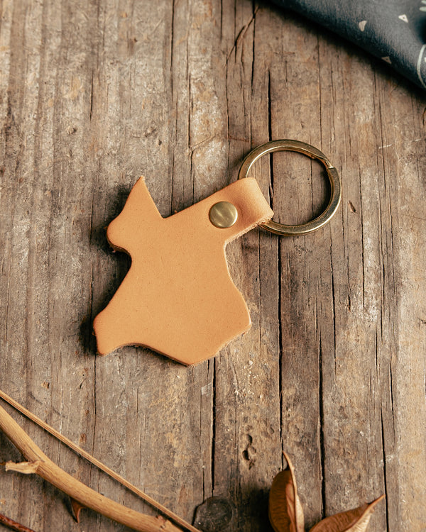 State of Texas Key Fob | Natural | Odin Leather Goods