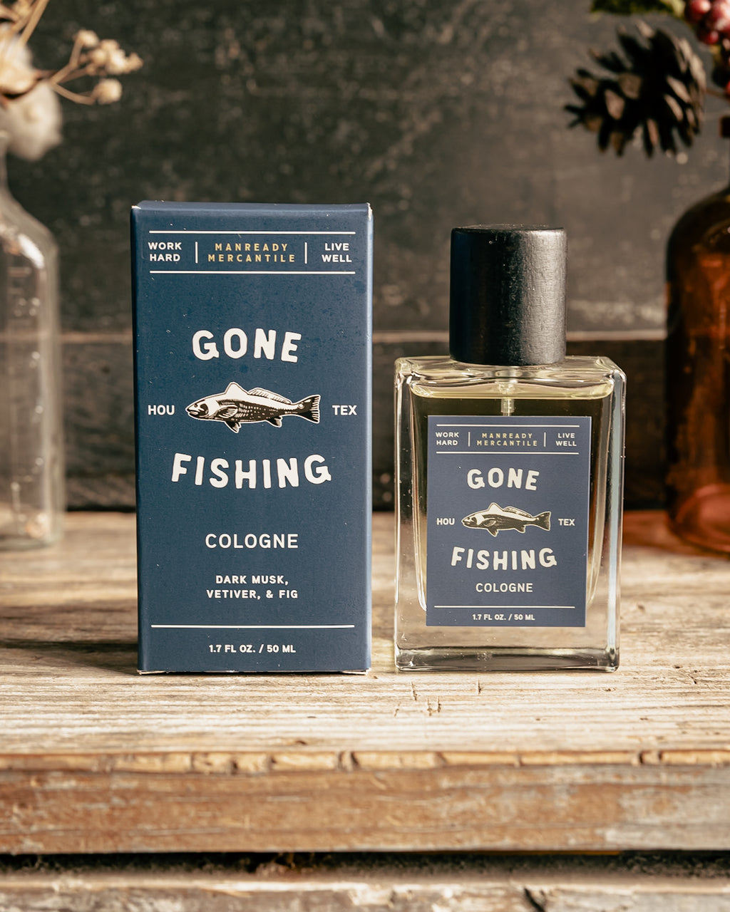 cologne with white container and fishing net Spray Cologne | Gone Fishing