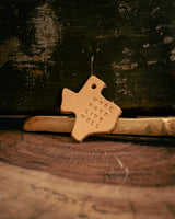 Leather Texas Key Tag | Work Hard Live Well | Manready Mercantile